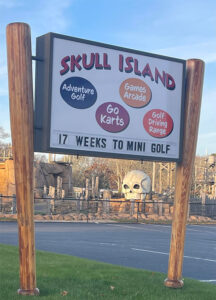 Skull Island Cape Cod sign