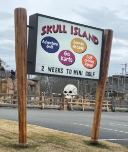 Skull Island Cape Cod mini golf, driving range, go carts, & arcade